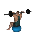 Triceps Extension - Fitness Ball Reverse Barbell